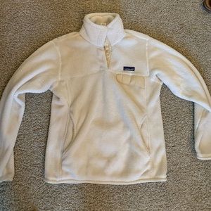 Cream Colored Patagonia Jacket- Medium